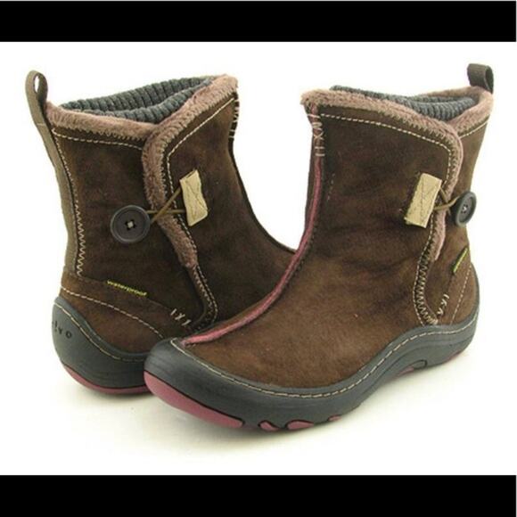 Privo by‎ Clarks Brown Suede Leather Hayseed Winter Ankle Boots Size 7 - Picture 1 of 10
